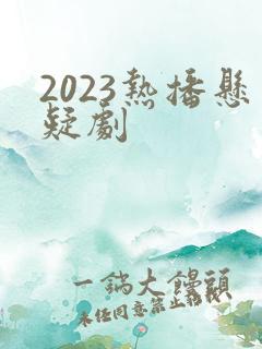 2023热播悬疑剧