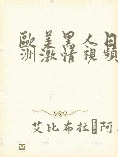 欧美黑人日本亚洲激情视频