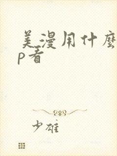 美漫用什么app看