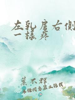 左乳房右侧针扎一样疼