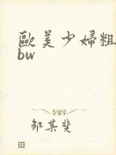 欧美少妇粗暴bbw