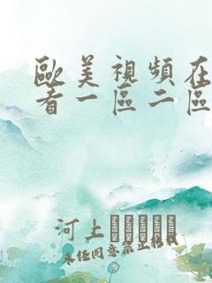 欧美视频在线观看一区二区不卡