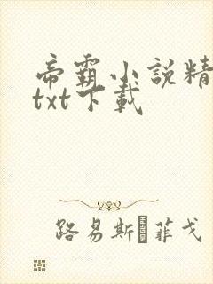 帝霸小说精校版txt下载