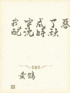 我穿成了恶毒女配沈时秋