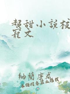 超甜小说校园甜宠文