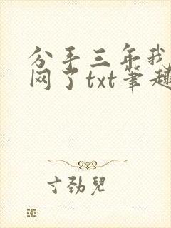 分手三年我投罗网了txt笔趣阁