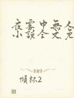 夜雾中无人爱我小说全文免费阅读