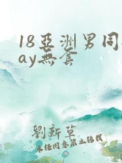 18亚洲男同gay无套