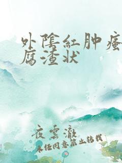 外阴红肿瘙痒豆腐渣状