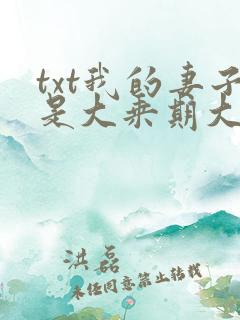 txt我的妻子是大乘期大佬下载
