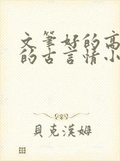 文笔好的高质量的古言情小说推荐