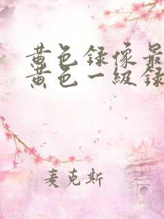 黄色录像最黄的黄色一级录像