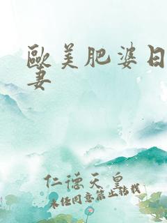 欧美肥婆日韩人妻