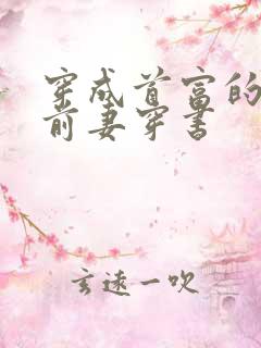 穿成首富的炮灰前妻穿书