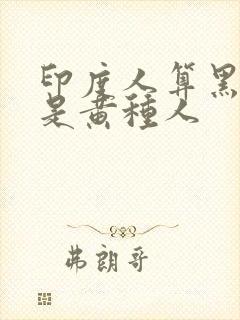 印度人算黑人还是黄种人