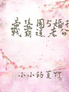 帝集团5婚后冷战霸道老公全文免费阅读