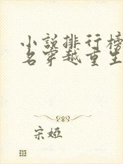 小说排行榜前十名穿越重生