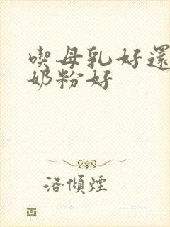 吃母乳好还是吃奶粉好