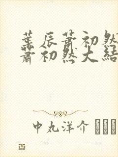 叶辰萧初然叶辰萧初然大结局