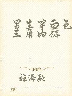 男生穿白色透明三角内裤