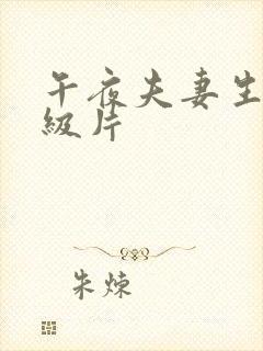 午夜夫妻生活一级片