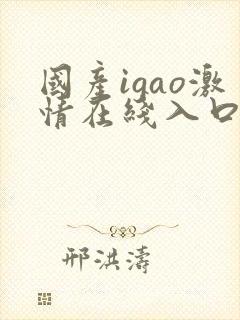 国产igao激情在线入口
