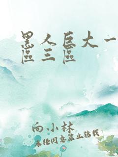 黑人巨大一区二区三区