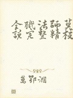 全职法师莫凡小说完整精校版