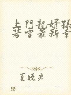 上门龙婿孙怡夏若雪最新章节