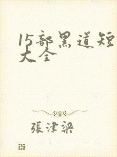 15部黑道短剧大全