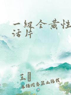 一级全黄性色生活片