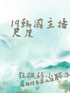 19韩国主播大尺度
