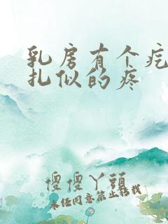 乳房有个疙瘩针扎似的疼