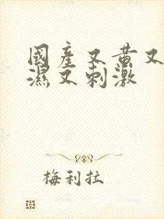 国产又黄又硬又湿又刺激