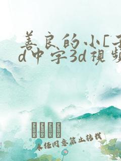 善良的小[子hd中字3d视频