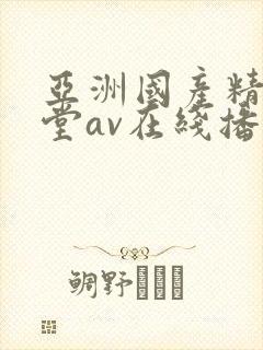 亚洲国产精品天堂av在线播放