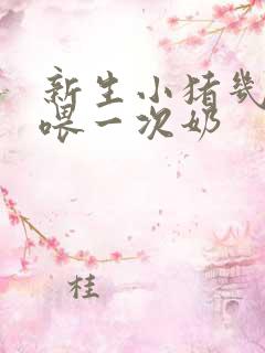 新生小猪几小时喂一次奶