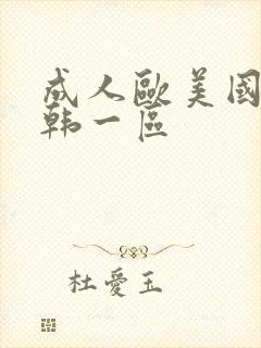 成人欧美国产日韩一区