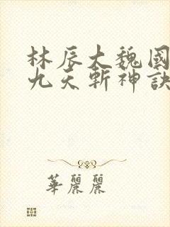 林辰大魏国小说九天斩神诀笔趣阁