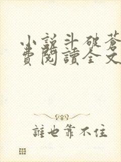 小说斗破苍穹免费阅读全文无窗口