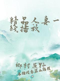 精品人妻一区在线播放