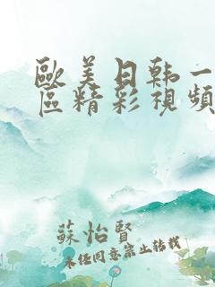 欧美日韩一区二区精彩视频