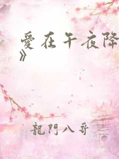 爱在午夜降临前》