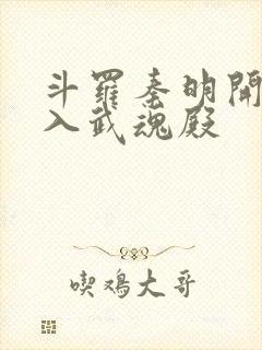 斗罗秦明开局加入武魂殿