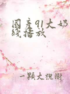 国产91大奶在线播放