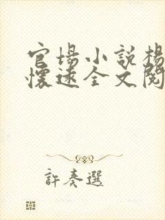 官场小说杨剑陆怀远全文阅读