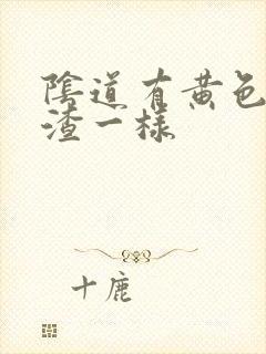 阴道有黄色豆腐渣一样