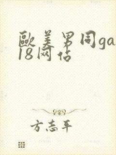 欧美男同gay18网站
