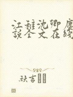 江稚沈卿尘的小说全文在线阅读无弹窗