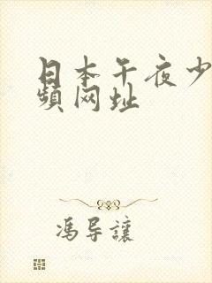 日本午夜少妇视频网址